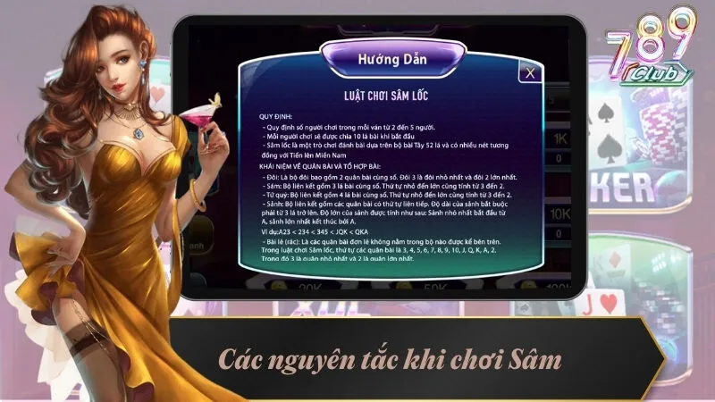 Trải Nghiệm Sâm 789Club – Đánh Bài Đỉnh Cao, Thưởng Lớn 3 Sâm có những nguyên tắc nhất định và khác biệt với trò chơi khác