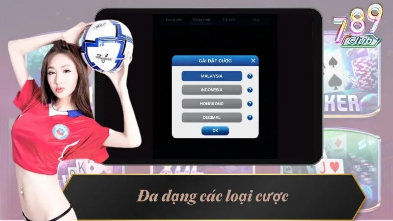Thể Thao Online 789Club - Sự Hấp Dẫn Đang Chờ Đón Bet Thủ 4 Đa dạng các loại cược ở những trận đấu