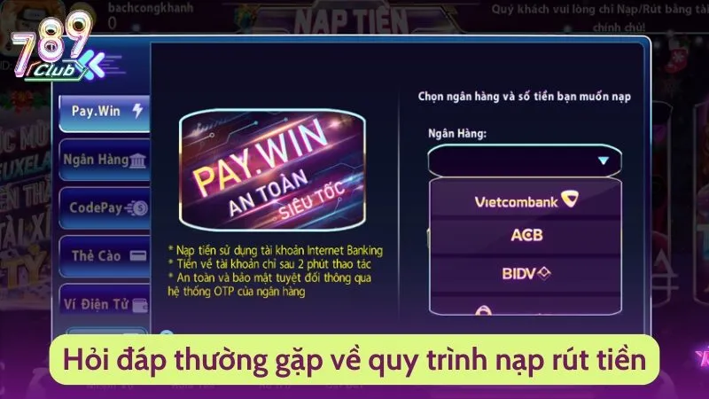 Câu Hỏi Thường Gặp 4 Chú ý cẩn thận trong quá trình nạp rút tiền để không xảy ra sai sót