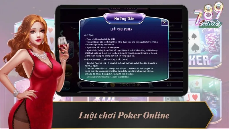 Poker Online 789Club - Game Bài Đỉnh Cao Nhất Mọi Thời Đại 4 Luật chơi Poker trực tuyến tại sân chơi
