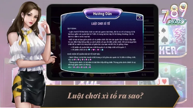 Xì Tố 789Club - Cơ Hội Làm Giàu Nhanh Ngay Trong Tầm Với 4 Luật chơi xì tố ra sao?
