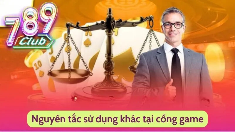 Điều Khoản Sử Dụng Tại 789Club Dành Cho Người Chơi 4 Nguyên tắc sử dụng khác tại cổng game